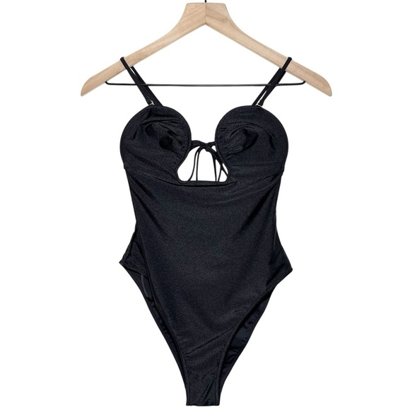 Cult Gaia Celia One Piece Swimsuit in Black - Picture 3 of 7